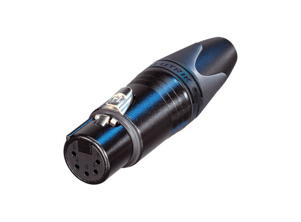Neutrik 5 pin XLR Hun - Sort Neutrik 5 pin XLR Hun 